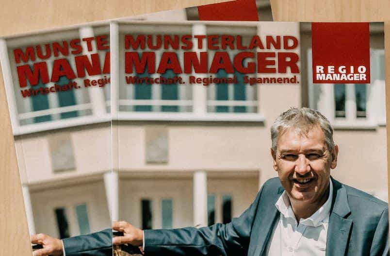 Dr. Schwerdtfeger Personalberatung auf dem Titelportrait im Muensterland Manager