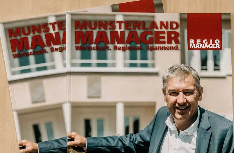 Dr. Schwerdtfeger Personalberatung auf dem Titelportrait im Muensterland Manager